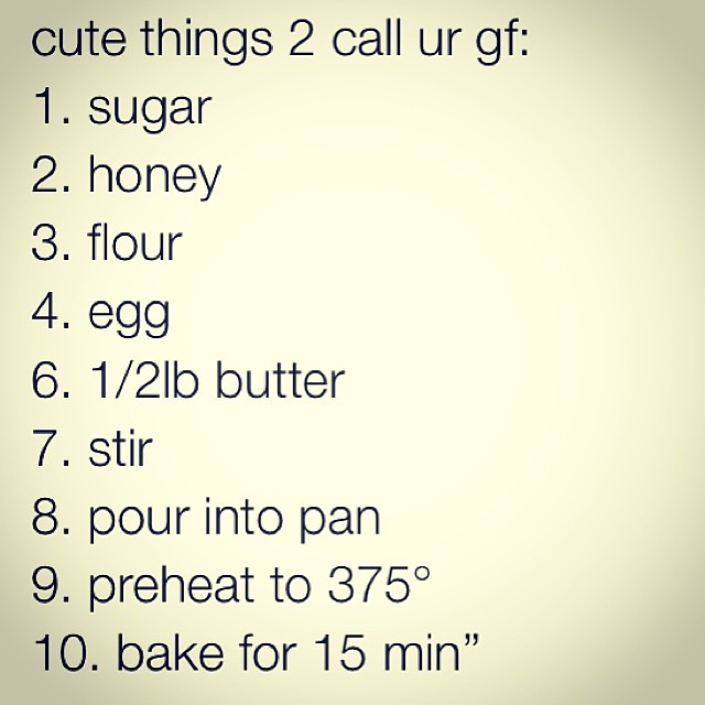 cute things to call your girlfriend