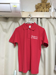 メーカーズマークのポロシャツ 赤