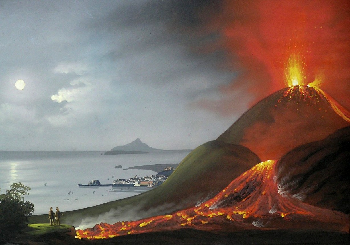 Éruption du Vésuve de nuit | Flickr - Photo Sharing!