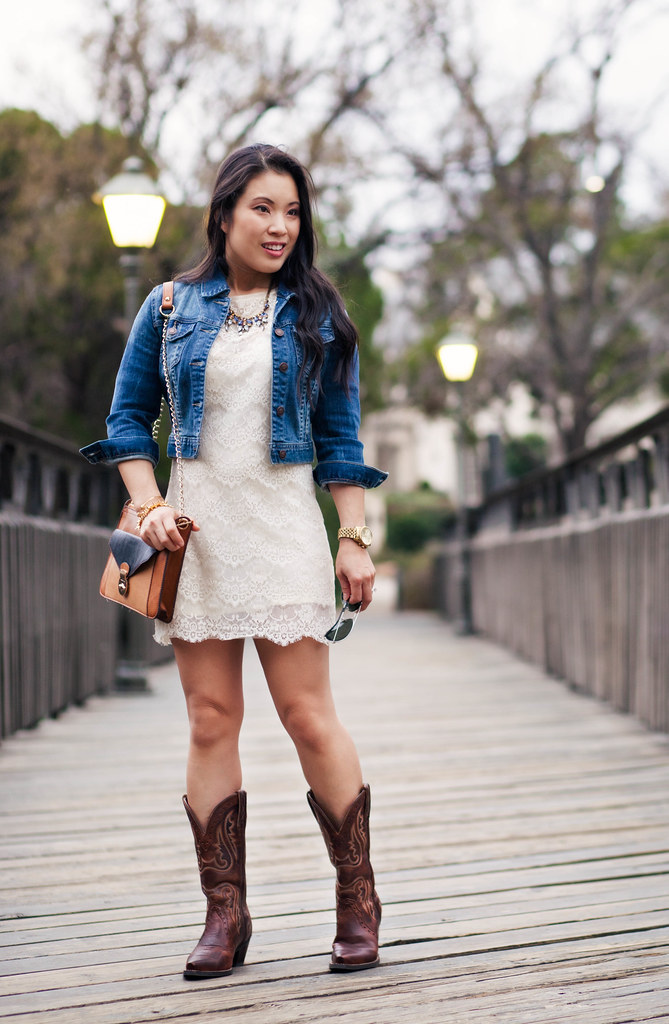 dress with cowgirl boots