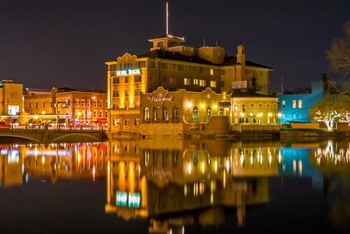 county reflection nature saint st night river landscape lights illinois community long exposure downtown walk charles il trail valley fox kane stcharles