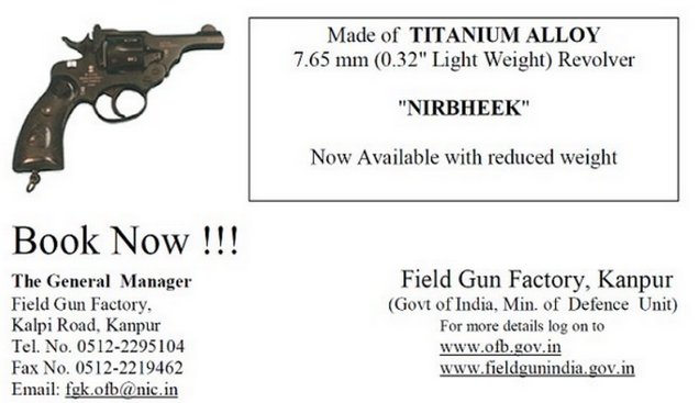 Nirbheek Nirbhik Revolver for women safety india