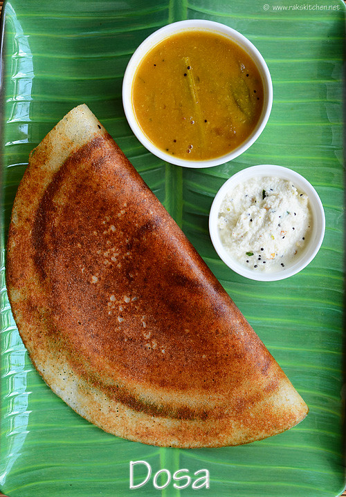 Dosa recipe | South Indian dosa recipe | Raks Kitchen | Indian ...