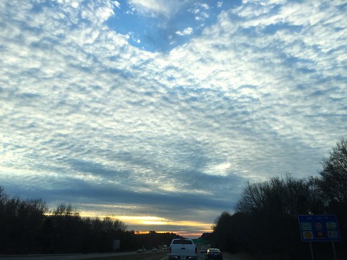 sunset clouds north carolina interstate 85 kannapolis
