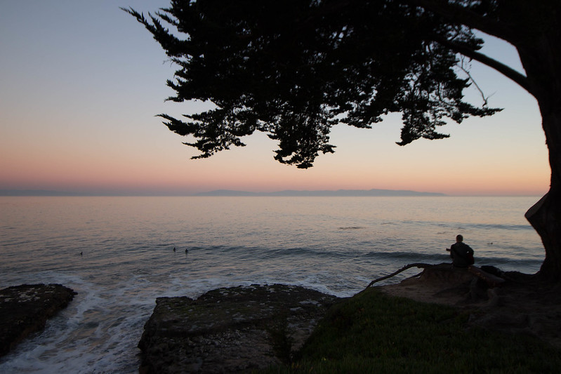 sunset in Santa Cruz, California