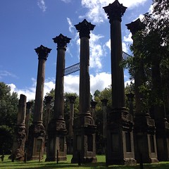 Windsor ruins. Survived the #civilwar only to burn down in 1890z