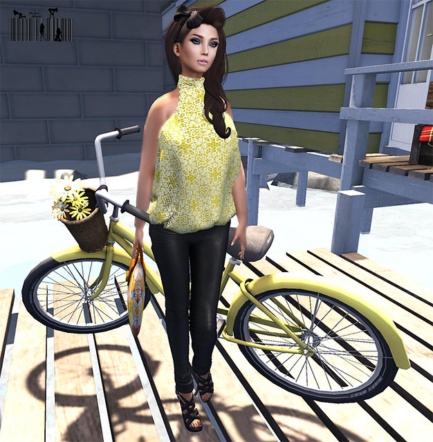Yellow bicycle