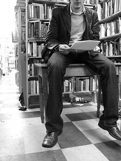 Jeremy Eric Tenenbaum: Portrait of Mike Land @ Molly's Books