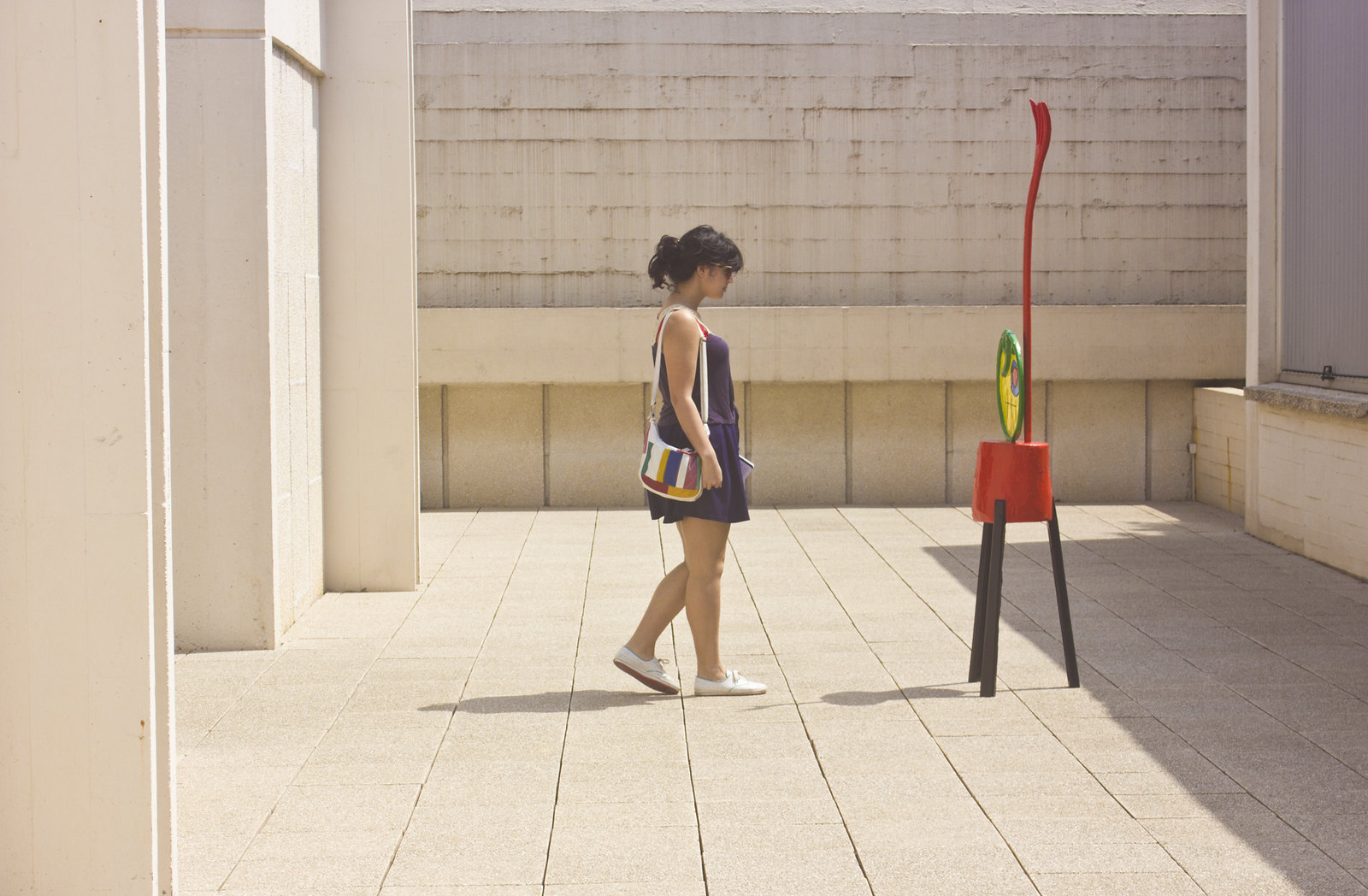 Fundacio Joan Miro Barcelona outfit girl dress