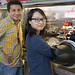 Scientists Aditya Mohite, left, and Wanyi Nie are perfecting a crystal production technique to improve perovskite crystal production for solar cells at Los Alamos National Laboratory. 