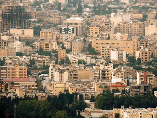 city urban skyline asia cityscape iran middleeast aerial shiraz fars islamicrepublic westasia gettyimagesmiddleeast