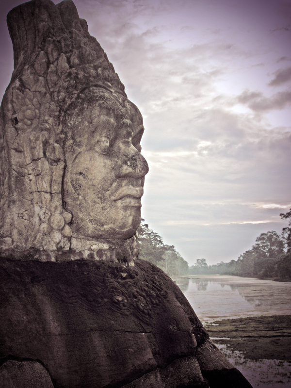 Angkor Wat on a misty morning