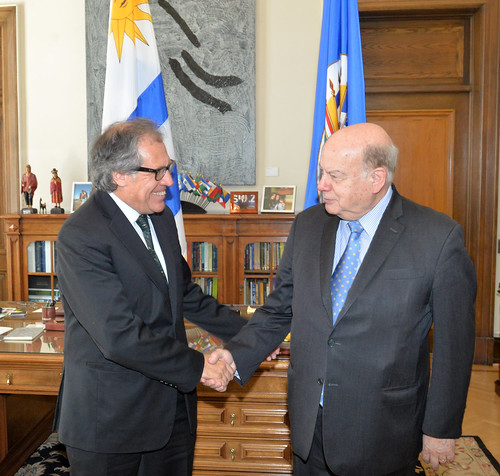Secretario General de la OEA se reunió con el Ministro de Relaciones Exteriores de Uruguay y candidato a Secretario General de la OEA, Luis Almagro