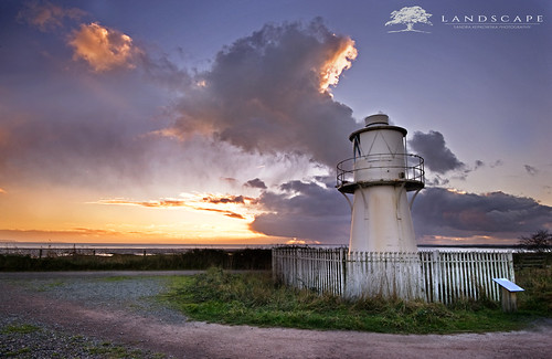 sunset lighthouse wales landscape sandra south january newport wetlands fotosandra kepkowska