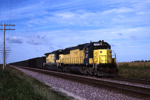 colo train trains iowa coal ge emd cnw chicagonorthwestern sd50 c408
