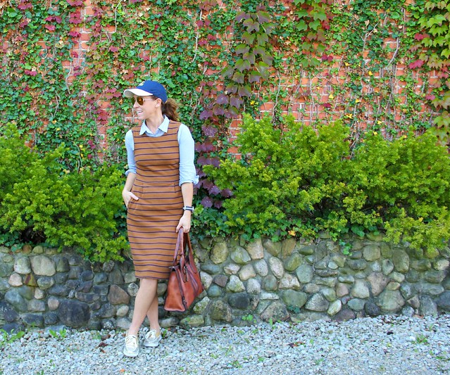 how to style a midi jumper via Kristina J blog
