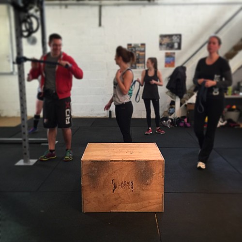 Victory! Finally did a proper box jump (20"). When I started #crossfit in April I could barely jump on a curb. Progress! And a happy achievement for 2014. Goal for 2015: to actually take on box jumps in the WODs.