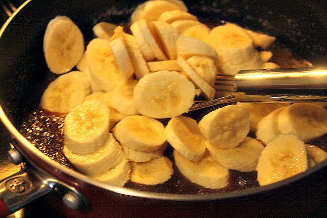 Caramel Banana Baked French Toast