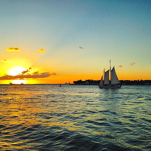 ocean sunset gulfofmexico sailboat square boats boat florida squareformat fl keywest atlanticocean floridakeys iphone mallorysquare iphoneography instagram instagramapp uploaded:by=instagram