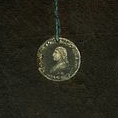 Portrait of child with medal closeup