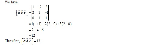 RD Sharma Class 12 Solutions Chapter 26 Scalar Triple Product Ex 26.1 Q2-ii