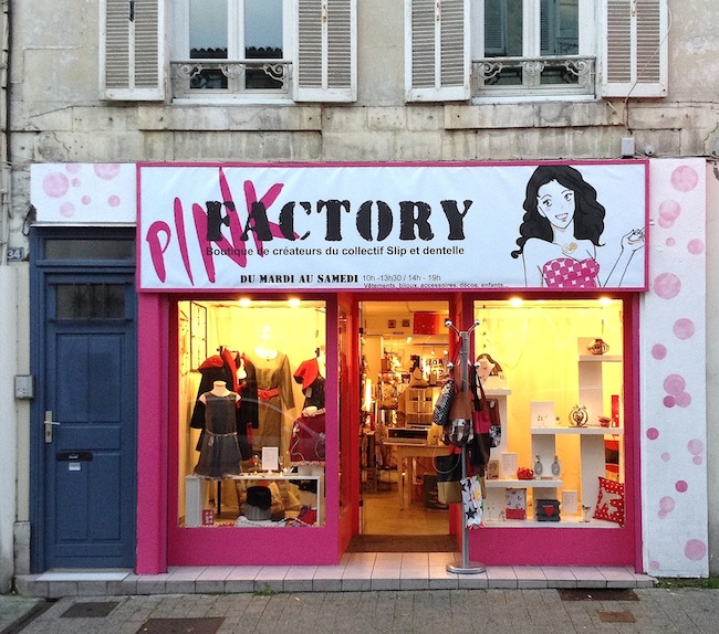 La boutique « Pink Factory » à La Rochelle