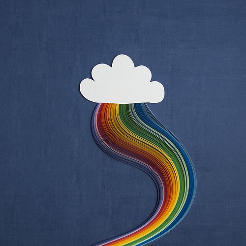 paper rainbow...
