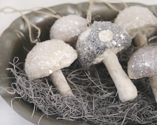 Spun Cotton Mushrooms DIY - Smile Mercantile