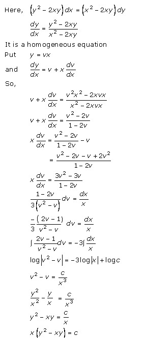RD Sharma Class 12 Solutions Chapter 22 Differential Equations Ex 22.9 Q12