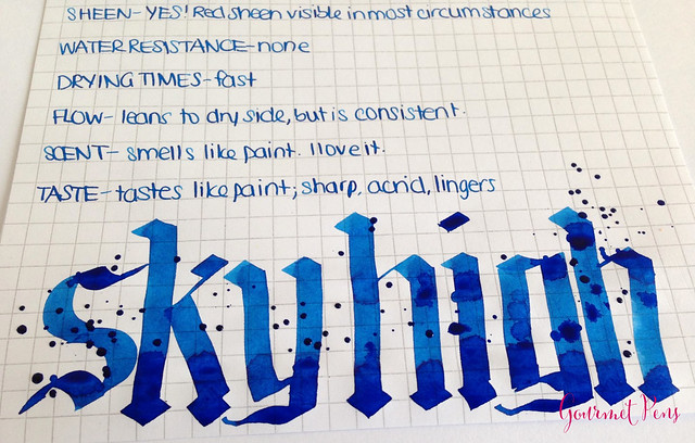 Ink Tasting Tuesday Review: Sailor Jentle Sky High