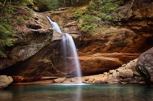 outdoors waterfall