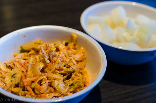 Kimchi Coleslaw & Pickled Radish