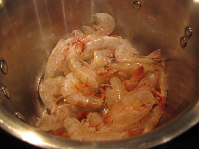 Roasting Shrimp Shells for Stock
