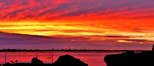 sunset germany sonnenuntergang explore bremerhaven zooammeer coucherdesoleil inexplore wesermündung weserestuary