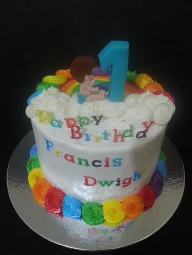 Rainbow-Inspired Buttercream Cake by Pamela Jene B. Isla of ToothFairy Cakes and Pastries