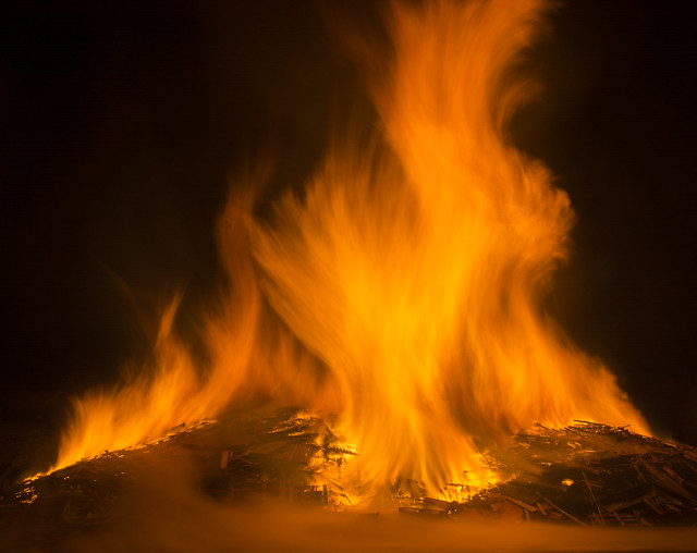 Bonfire long exposure