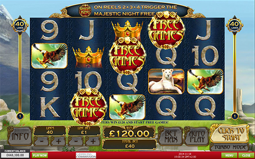 free White King free spins feature