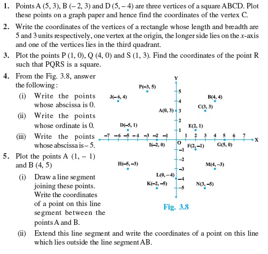 Class 9 Important Questions for Maths - Coordinate Geometry