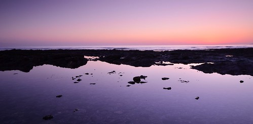 light england sky seascape reflection pool beauty silhouette rock rocks cornwall waves mood dusk tide low clear picturesque tranquil exposed downderry