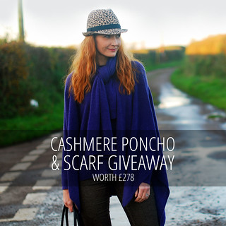 Autumn/Winter style: Cashmere poncho and scarf