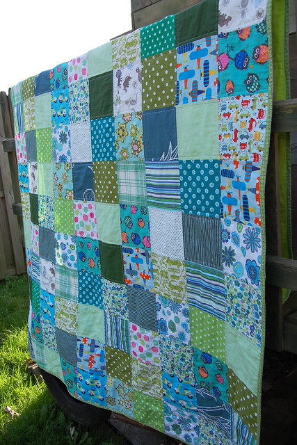 LB patchwork blanket - finished