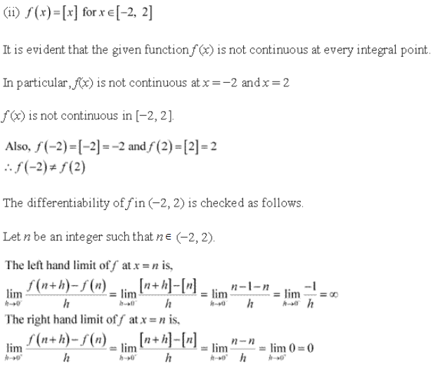 RD Sharma Class 12 Solutions Chapter 15 Mean Value Theorems Ex 15.1 Q10-iii