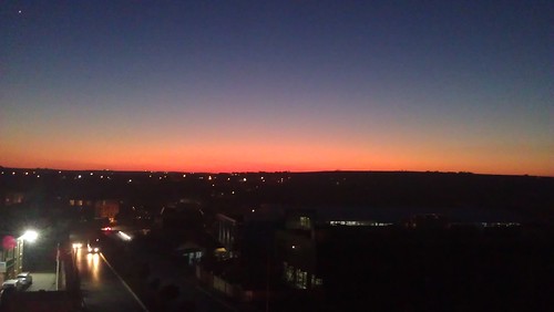 blue orange night sunrise istanbul