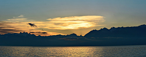 panorama soleil lac léman paysages lever matin saintsulpice plages pélican fabuleuse