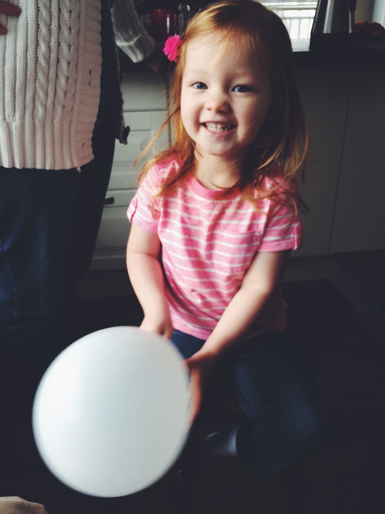 Avery with a Balloon (12/6/14)