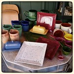 Fresh from the kiln! #ceramics #mugs #plates #butterdish