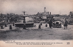 444. Sermaize-les-Bains. - La Grande Place après le bombardement par les Allemands (1914)