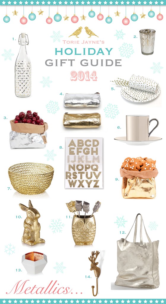 Metallics...Gift Guide 2014