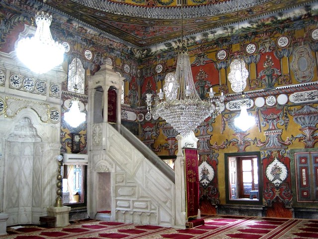 Interior Mezquita pintada de Tetovo