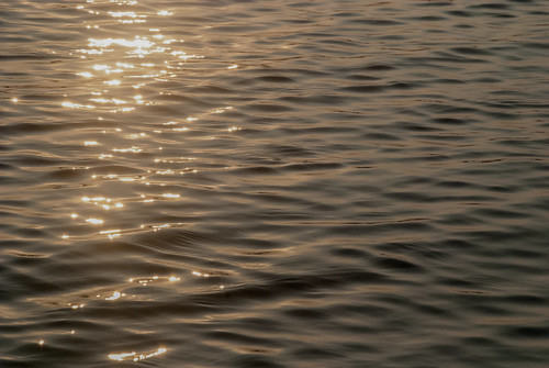 sunset sun lake reflection water evening nikon waves surface d80